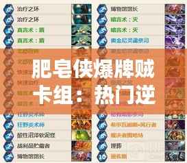 肥皂侠爆牌贼卡组：热门逆袭的奇迹