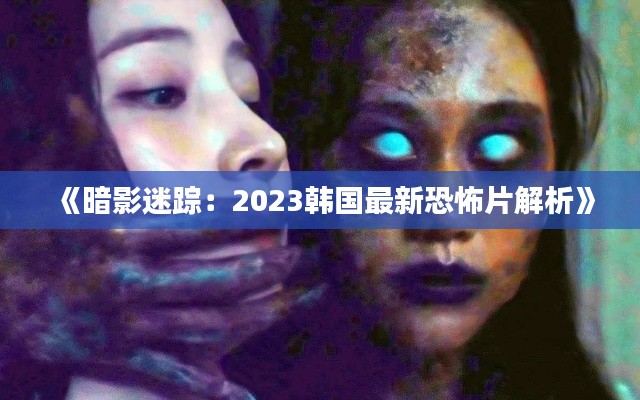 《暗影迷踪：2023韩国最新恐怖片解析》