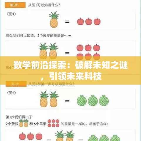 数学前沿探索：破解未知之谜，引领未来科技