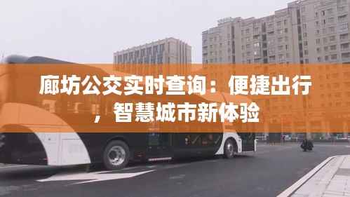 廊坊公交实时查询：便捷出行，智慧城市新体验