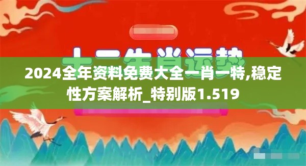 2024全年资料免费大全一肖一特,稳定性方案解析_特别版1.519
