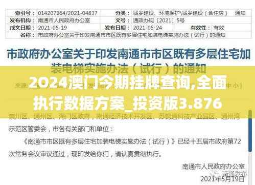2O24澳门今期挂牌查询,全面执行数据方案_投资版3.876
