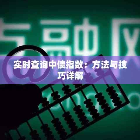 实时查询中债指数：方法与技巧详解