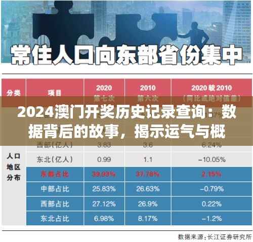 2024澳门开奖历史记录查询：数据背后的故事，揭示运气与概率的交织