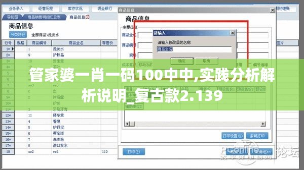 管家婆一肖一码100中中,实践分析解析说明_复古款2.139