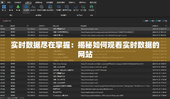 实时数据尽在掌握：揭秘如何观看实时数据的网站