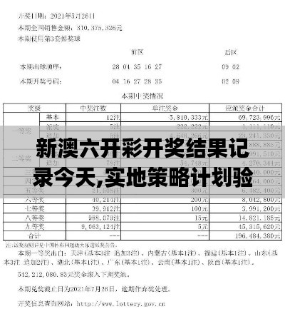 新澳六开彩开奖结果记录今天,实地策略计划验证_户外版15.279