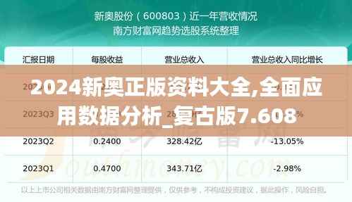 2024新奥正版资料大全,全面应用数据分析_复古版7.608