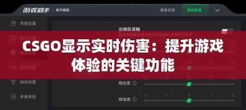 CSGO显示实时伤害：提升游戏体验的关键功能