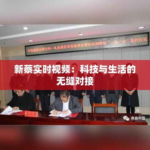 新蔡实时视频：科技与生活的无缝对接