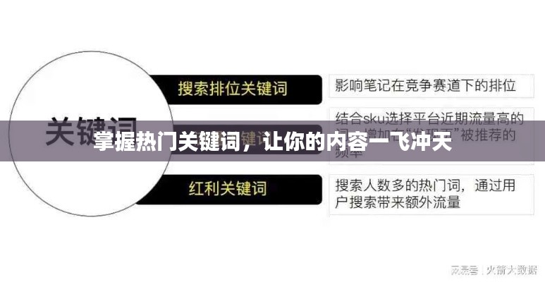 掌握热门关键词，让你的内容一飞冲天