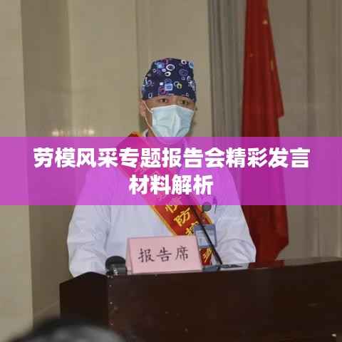 劳模风采专题报告会精彩发言材料解析