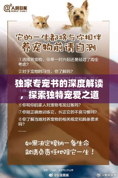 独家专宠书的深度解读，探索独特宠爱之道