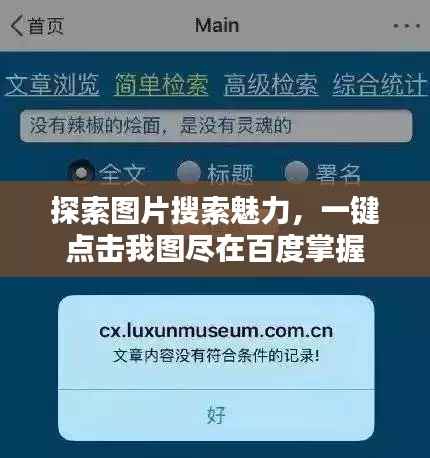 探索图片搜索魅力，一键点击我图尽在百度掌握