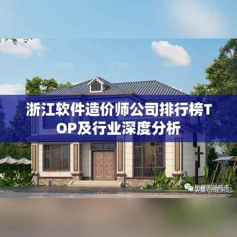 浙江软件造价师公司排行榜TOP及行业深度分析