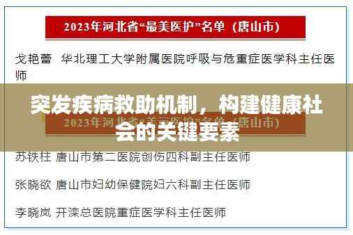 突发疾病救助机制，构建健康社会的关键要素