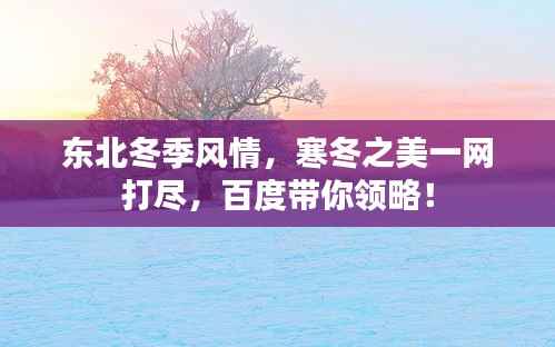 东北冬季风情，寒冬之美一网打尽，百度带你领略！