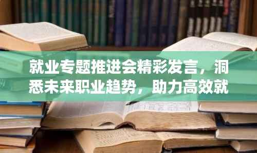 就业专题推进会精彩发言，洞悉未来职业趋势，助力高效就业之路