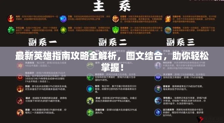 最新英雄指南攻略全解析，图文结合，助你轻松掌握！