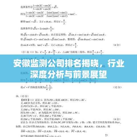 安徽监测公司排名揭晓，行业深度分析与前景展望