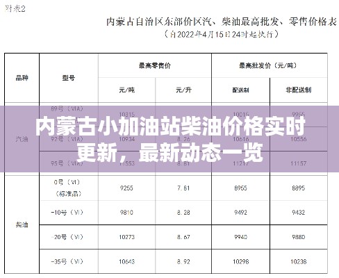内蒙古小加油站柴油价格实时更新，最新动态一览