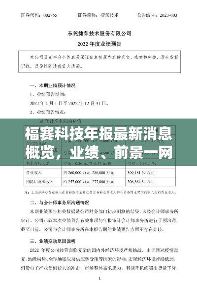 福赛科技年报最新消息概览，业绩、前景一网打尽